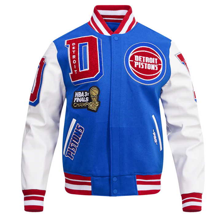 Detroit Pistons Mash Up Varsity Jacket