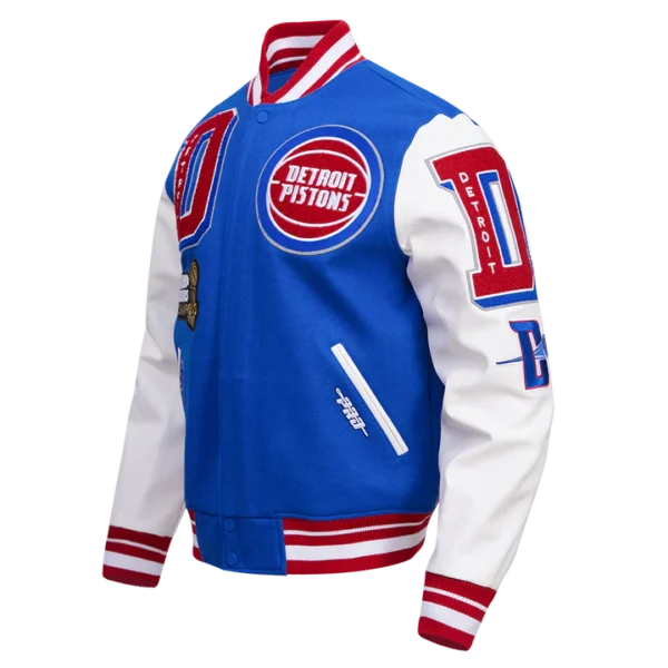 Detroit Pistons Mash Up Varsity Jacket
