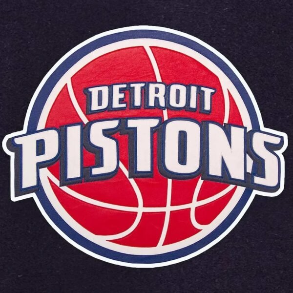 Detroit Pistons Two-Tone Navy/Red Varsity Wool Jacket