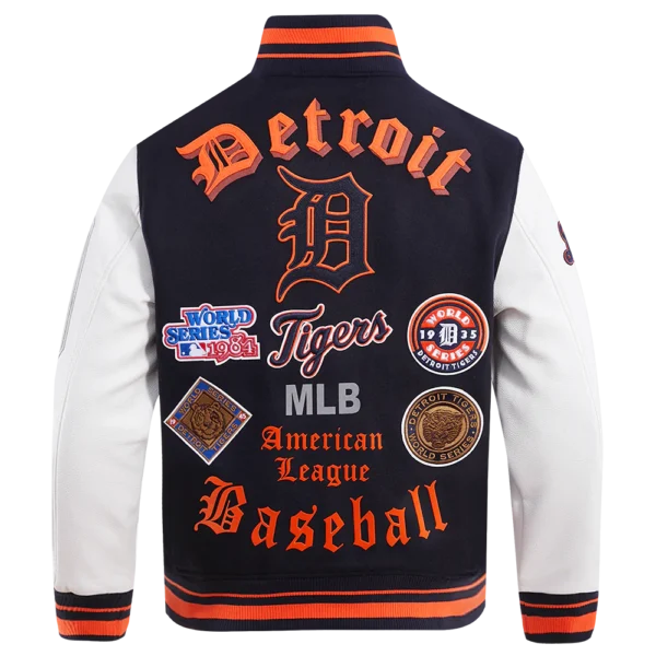 Detroit Tigers Old English Varsity Jacket