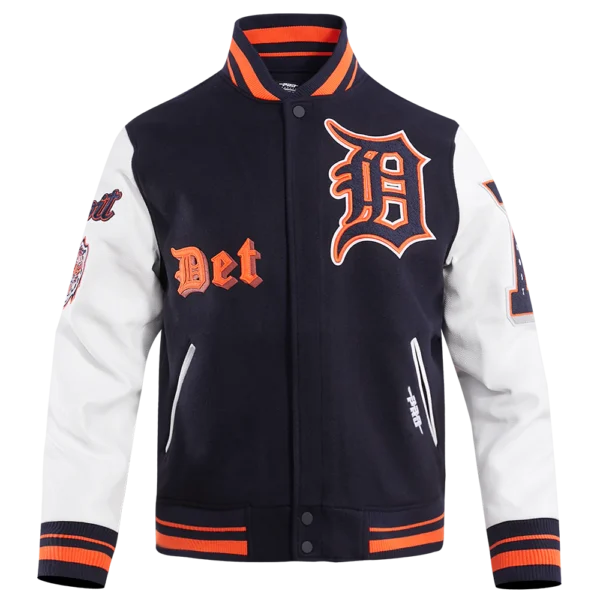 Detroit Tigers Old English Varsity Jacket