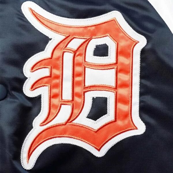 Detroit Tigers Tri-Color Varsity Satin Jacket