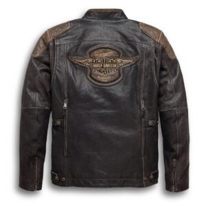 Harley Davidson Triple Vent System Trostel Leather Jacket