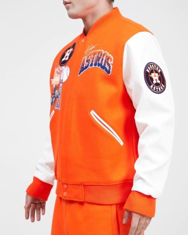 Houston Astros Retro Home Town Wool Varsity Jacket