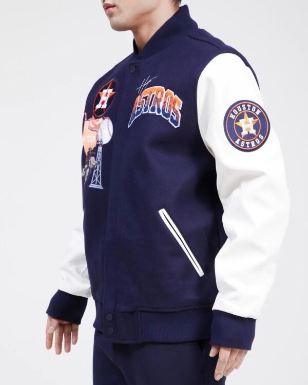 Houston Astros Retro Home Town Wool Varsity Jacket