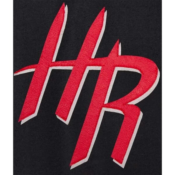 Houston Rockets Black and White Varsity Jacket