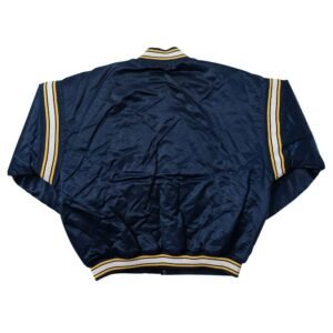 Indiana Pacers Navy Varsity Satin Jacket