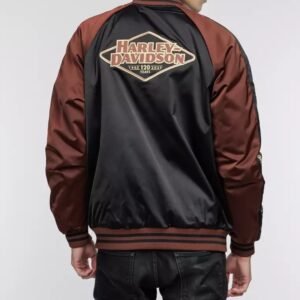 Harley Davidson 120th Anniversary Satin Varsity Jacket