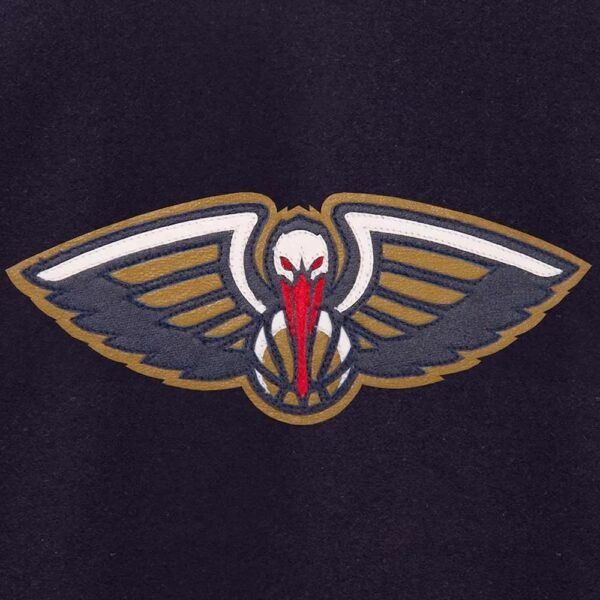 Navy and Red New Orleans Pelicans Varsity Jacket