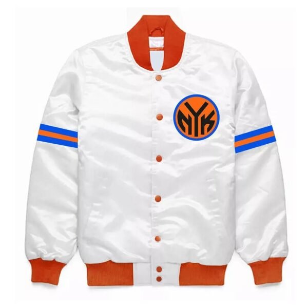 New York Knicks Striped Bomber Jacket