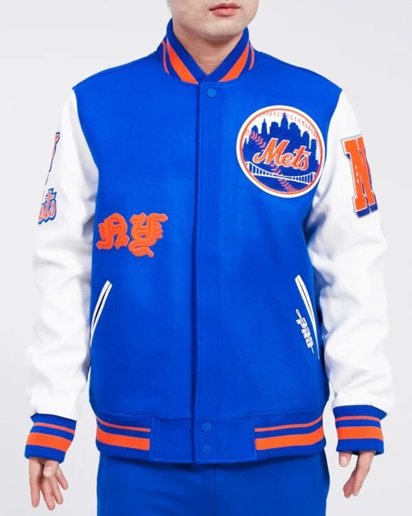 New York Mets Old English Varsity Jacket