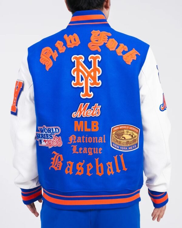 New York Mets Old English Varsity Jacket