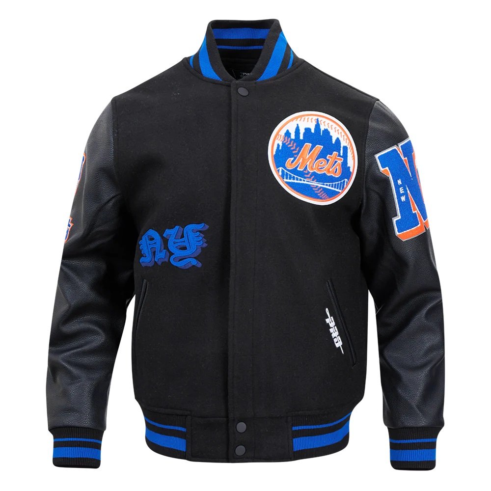 New York Mets Old English Varsity Jacket
