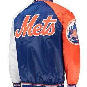New York Mets Varsity Royal Satin Jacket