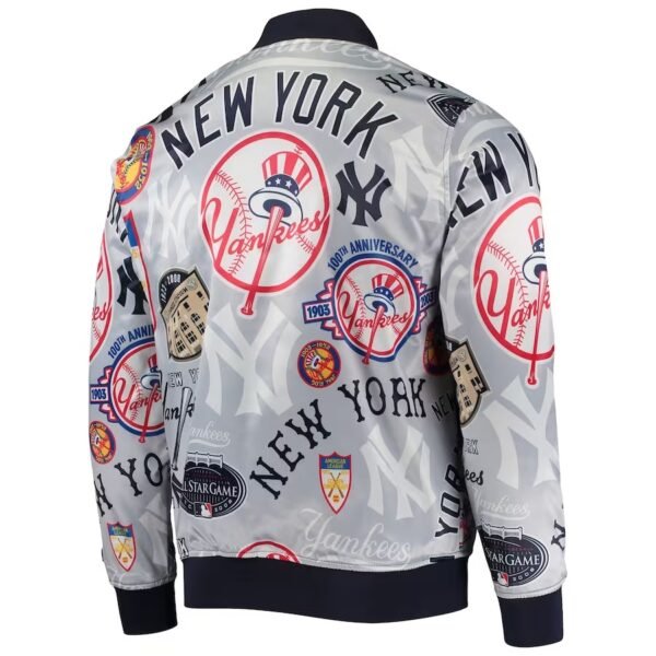 New York Yankees Allover Print Full-Snap Jacket