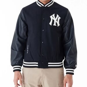 MLB New York Yankees World Series Black Varsity Jacket