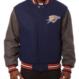 Oklahoma City Thunder Varsity Two Tone Jacket