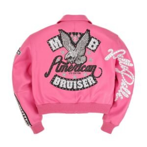 Pelle Pelle American Bruiser Plush Womens Crop Jacket