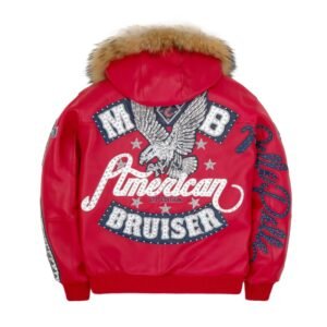 Pelle Pelle American Bruiser Red Hooded Jacket