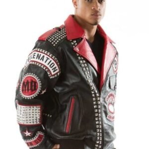 Pelle Pelle Born Free MB Studded Leather Jacket