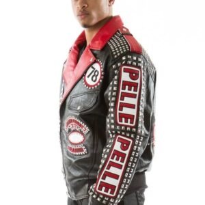 Pelle Pelle Born Free MB Studded Leather Jacket