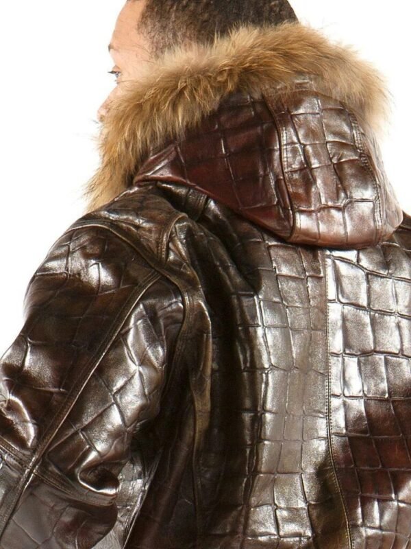 Pelle Pelle Crocodile Skin Brown Jacket
