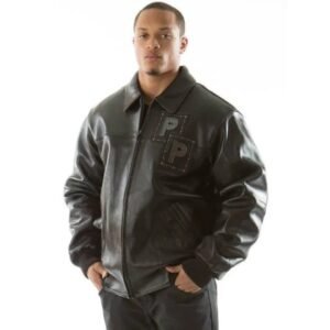 Pelle Pelle Jeweled Black Leather Jacket