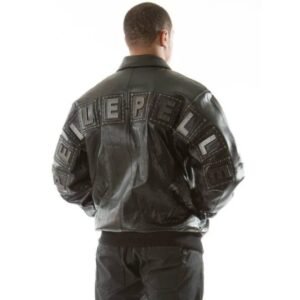 Pelle Pelle Jeweled Black Leather Jacket