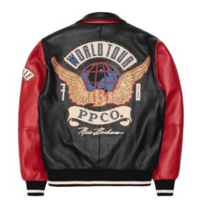 Pelle Pelle Red World Tour Black Jacket