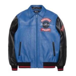 Pelle Pelle Red World Tour Blue Jacket