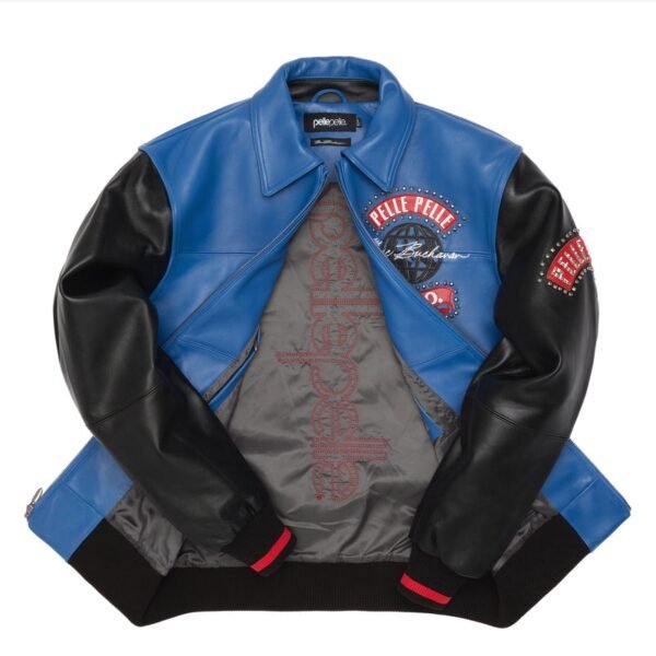 Pelle Pelle Red World Tour Blue Jacket