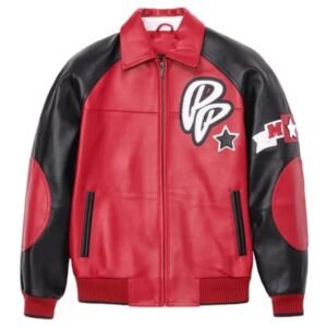 Pelle Pelle Soda Club Plush Red And Black Jacket