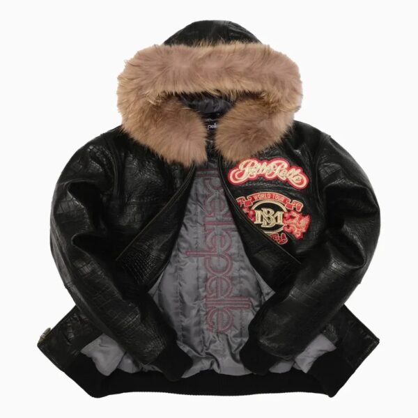Pelle Pelle World Tour Hooded Black Jacket
