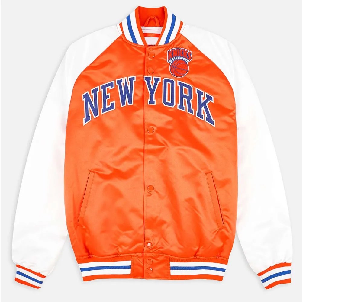 Prime Time NY Knicks Orange and White Jacket