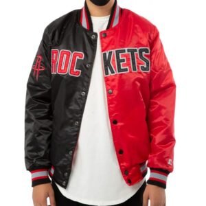 Houston Rockets Red and Black Jacket.