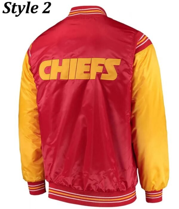 Varsity Kansas City Chiefs Satin Jacket