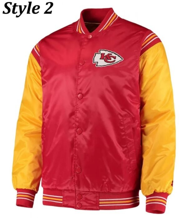 Varsity Kansas City Chiefs Satin Jacket
