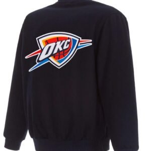 Varsity Oklahoma City Thunder Navy Blue Wool Jacket