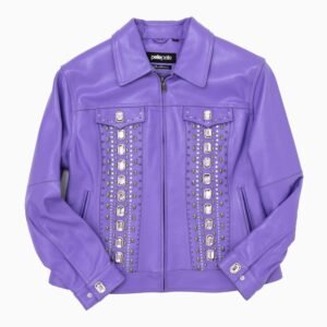 Womens Pelle Pelle Purple Leather Jacket