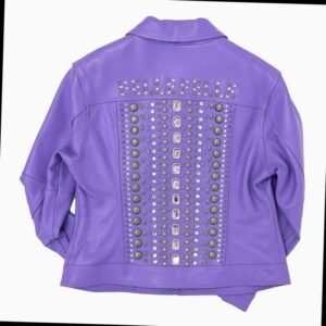 Womens Pelle Pelle Purple Leather Jacket
