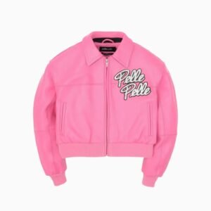Womens World Famous Soda Club Leather Jacket