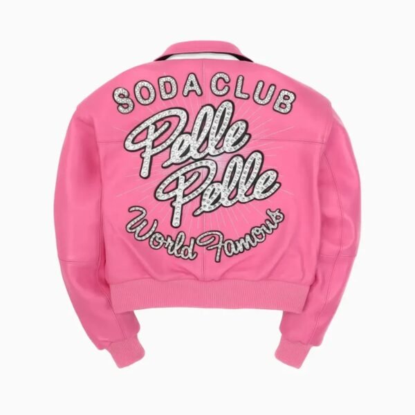 Womens World Famous Soda Club Leather Jacket