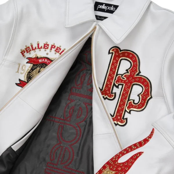 World Famous Pelle Pelle White Jacket