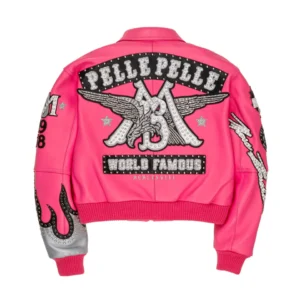 World Famous Pelle Pelle Womens Pink Jacket