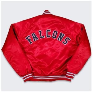 80s Atlanta Falcons Bomber Satin Jacket