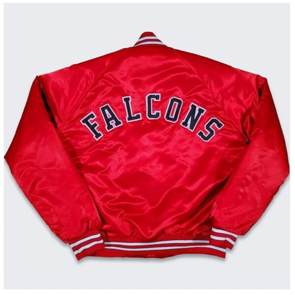 80s Atlanta Falcons Bomber Satin Jacket