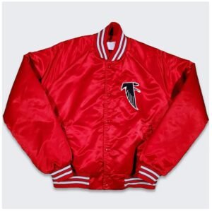 80s Atlanta Falcons Bomber Satin Jacket