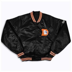 80s Denver Broncos Black Bomber Jacket