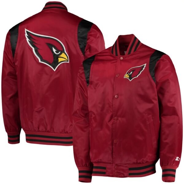 Arizona Cardinals Starter Prime Time Twill Full Snap Jacket