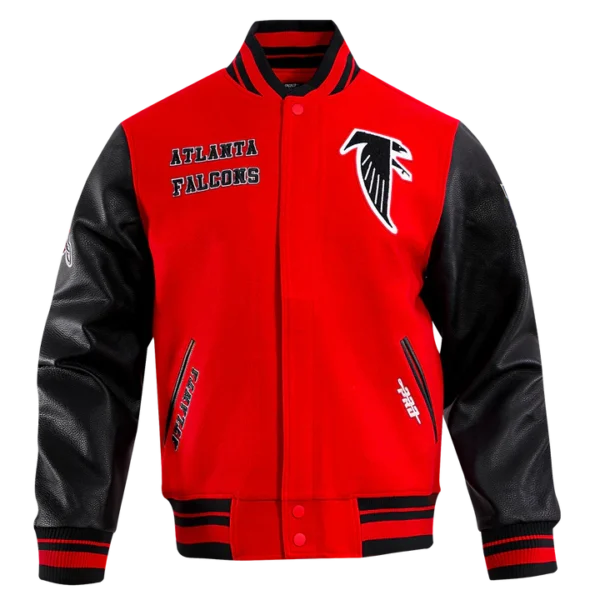 Atlanta Falcons Retro Classic Rib Wool Varsity Jacket